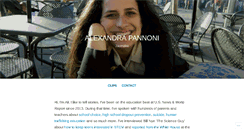 Desktop Screenshot of alexandrapannoni.com